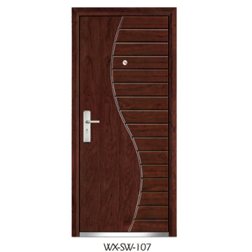 Expert Supplier Steel Wooden Door (WX-SW-107)